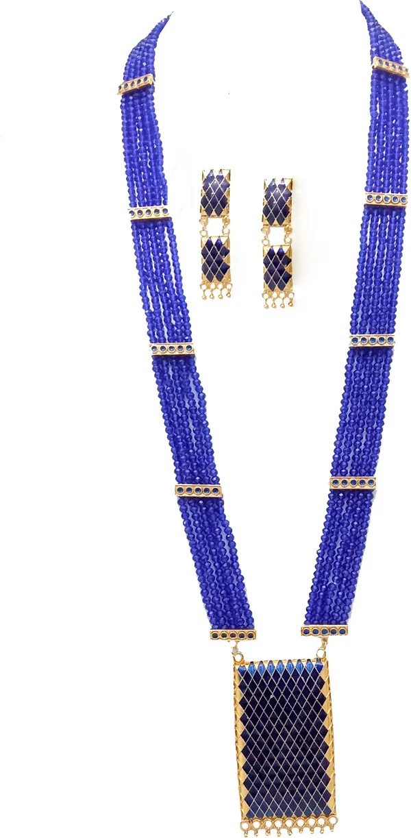 Assamese_Traditional_Blue_Colour_Biscuit_Tassel_Set_For_Women